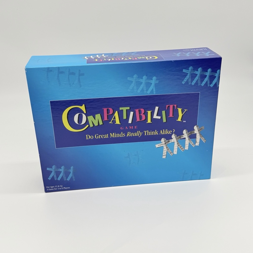 1996 Mattel Compatibility Board Game 41027 New Open Box Sealed Contents